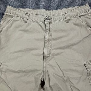 Wrangler Cargo‎ Shorts Mens 40 Tan Khaki Cotton Casual Utility Outdoor